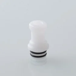 Unkwn Phaze Style 510 Drip Tip for RDA / RTA / RDTA Atomizer - White, POM