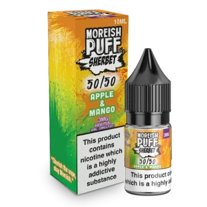 Moreish Puff Sherbet 50/50: Apple & Mango Sherbet 10ml E-Liquid