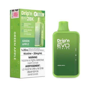 Green Apple Drip’n by Envi EVO Series 28K – Disposable Vape