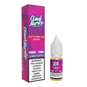 Cloud Nurdz Watermelon Berry 10ml Nic Salt