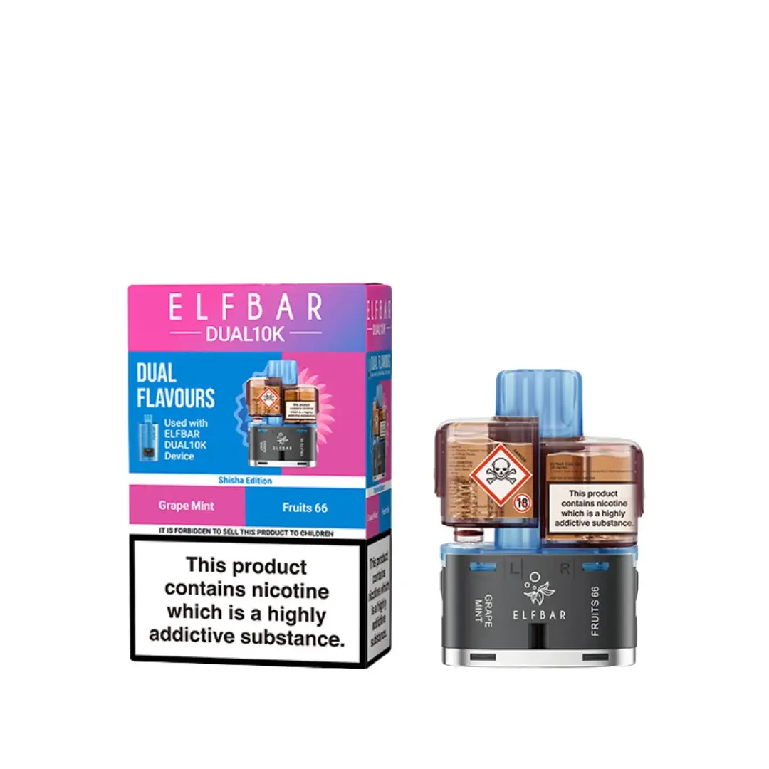 Elf Bar Dual 10K Shisha Edition Refill Pods