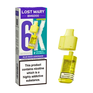Blue Razz Lemonade Lost Mary BM6000 Refill Pack