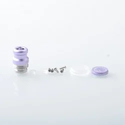 Rekavape Mission XV KB2 Style Replacement Integrated Drip Tip + Button Set for dotMod dotAIO V2 Pod - Purple