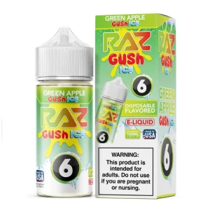 Pod Juice X Raz Green Apple Gush Ice Nixodine 100ML E-Juice
