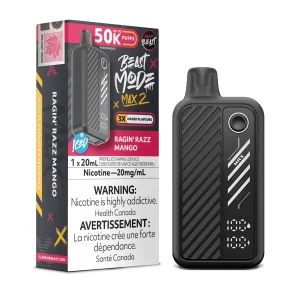 Ragin’ Razz Mango Flavour Beast Mode Max 2 – Disposable Vape