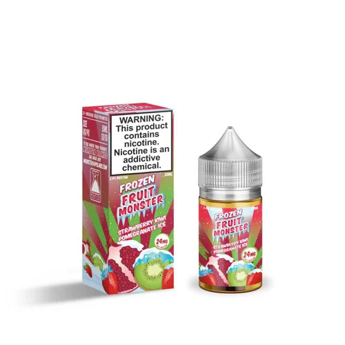 Frozen Fruit Monster Strawberry Kiwi Pomegranate Ice Salt 30ml E-Juice - Image 2