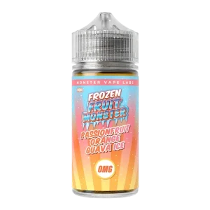 Passion Orange Guava Ice Frozen Fruit Monster eJuice Nicotine Free 100ml