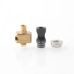 909 Modify Nugg Style RBA for LVE Orion ll - Gold, 4 x Airflow Pins 1.0, 2.0, 3.0, 4.0mm