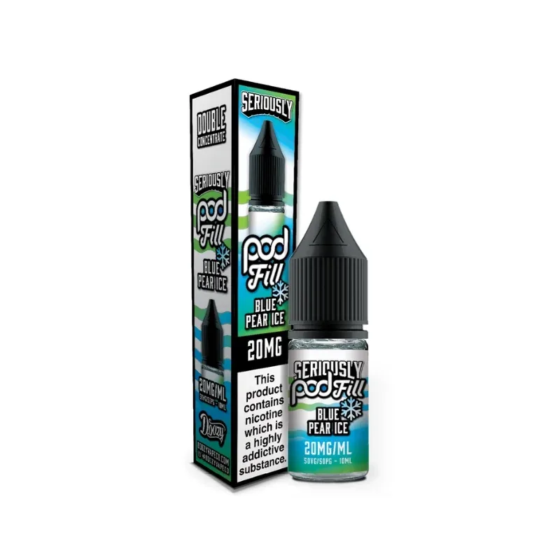 Doozy Seriously Pod Fill Blue Pear Ice 10ml Nic Salt