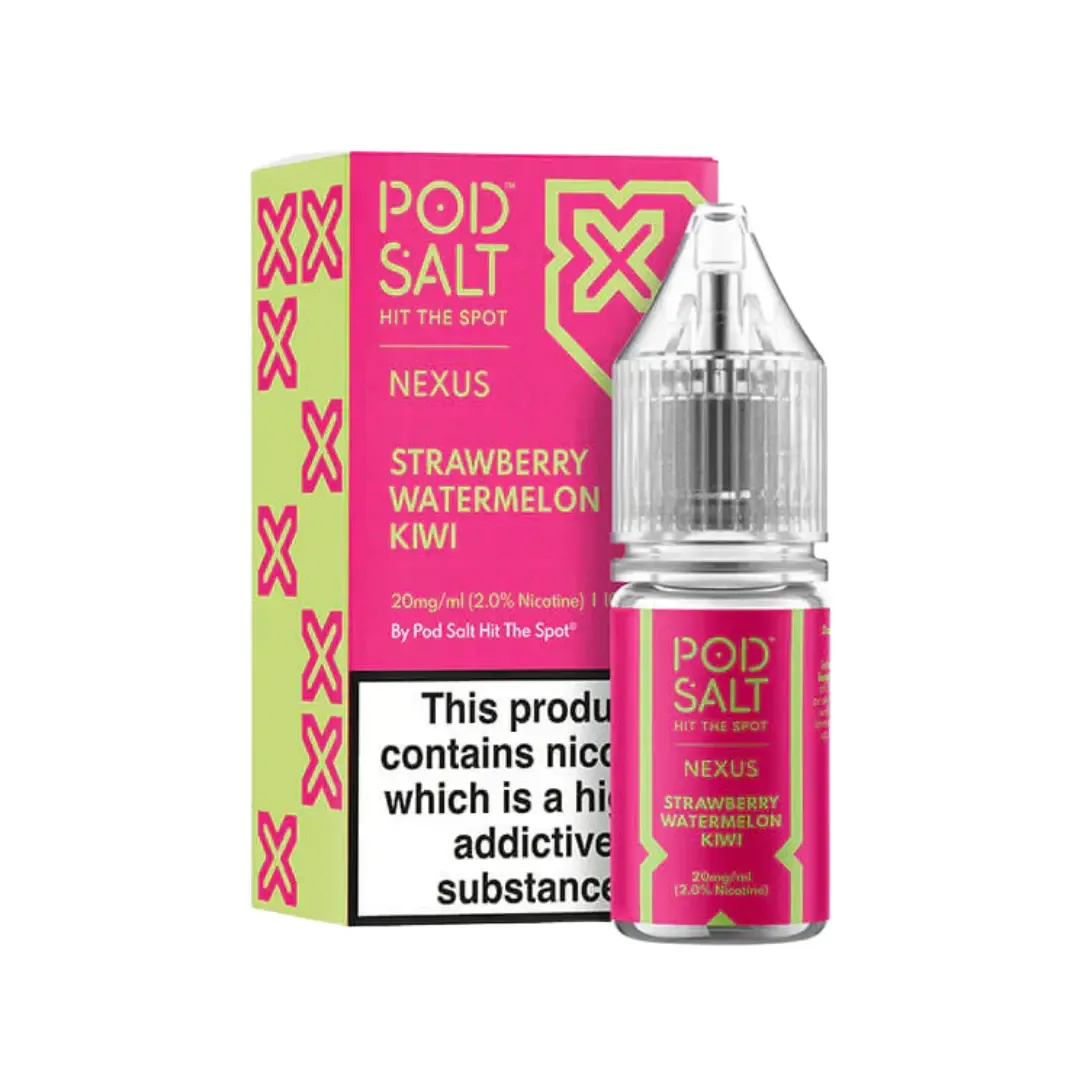 Pod Salt Nexus Strawberry Watermelon Kiwi 10ml Nic Salt E-liquid