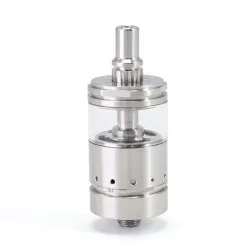 SXK Ghost Ring Style RTA Rebuildable Tank Atomizer - Silver, 316SS + Glass, 4ml, 22mm Diamter