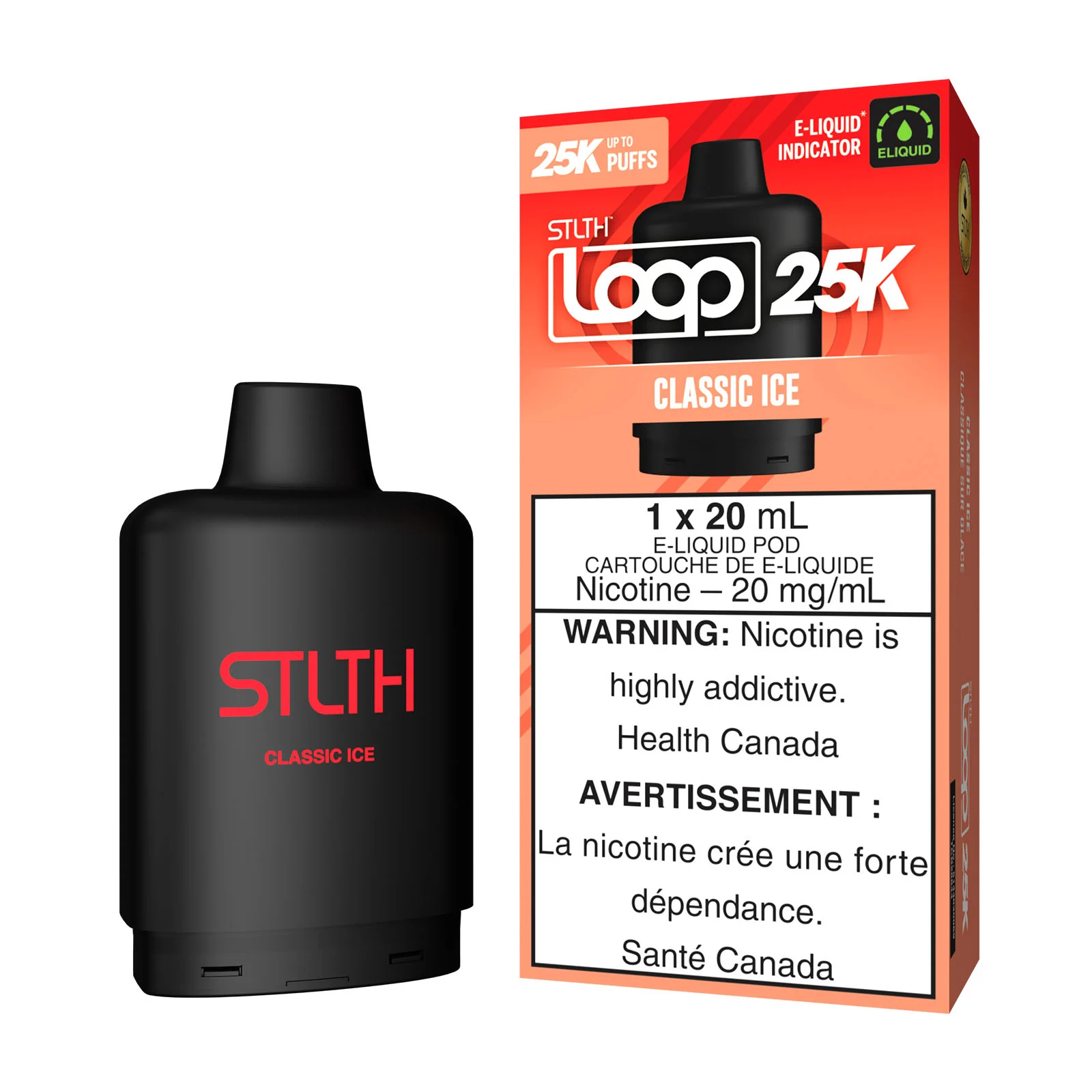 Classic Ice STLTH Loop 25K Pod