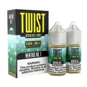 Menthol No.1 2x 30ml (60ml) Nic Salt Vape Juice – Twist E-Liquids