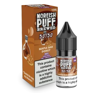 Moreish Puff Brewed 50/50: Maple Bar Donut 10ml E-Liquid