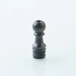 YFTK Five Pawns Style 510 Drip Tip - Black, Stainless Steel, 25mm