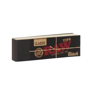 Raw Soft Tips Black (Pack of 1)-50COUNT Classic