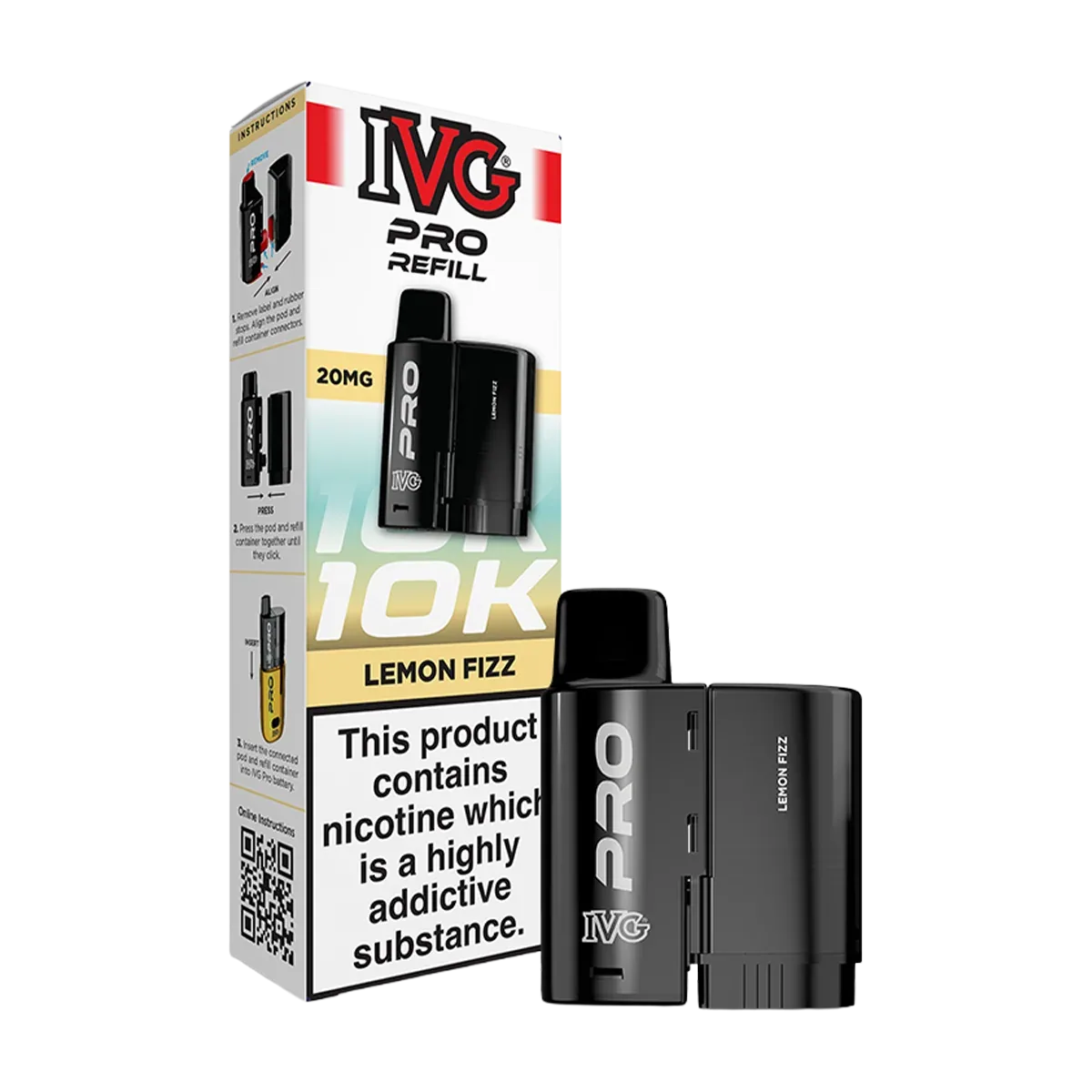 Lemon Fizz IVG Pro 12 Refill Pack