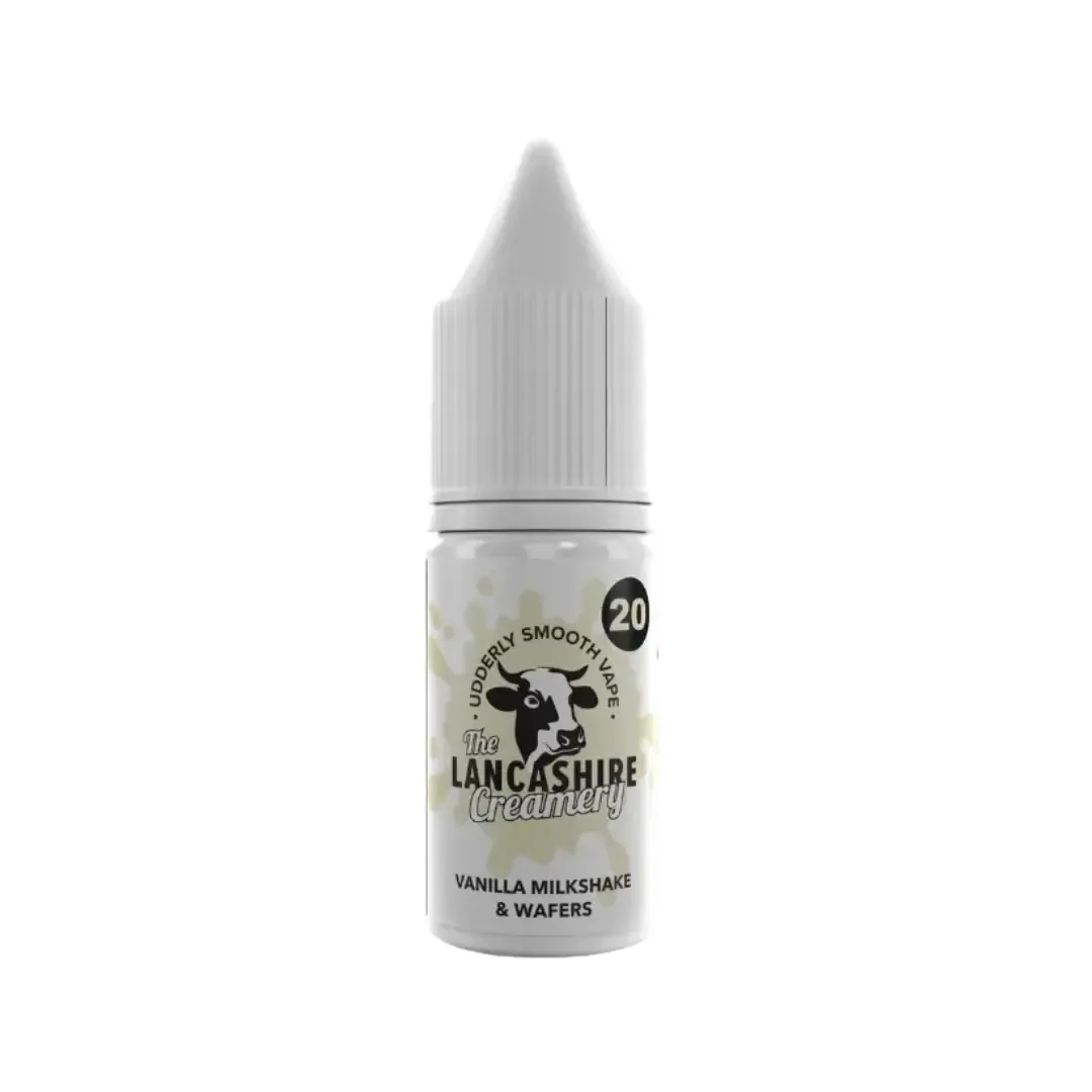 Lancashire Creamery Vanilla Milkshake & Wafers 10ml Nic Salt