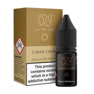 Pod Salt Cuban Creme 10ml Nic Salt