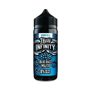 Doozy Vape Infinity 70/30 Blue Razz Mojito 0mg 100ml Shortfill