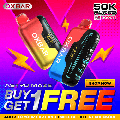 OXBAR Astro Maze Disposable (50000 Puffs) - Buy 1 Get 1 Free - Image 2