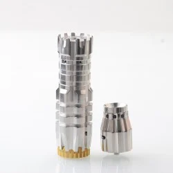 Comp Lyfe Comply Predator Style Mechanical Mech Mod - Silver, Stainless Steel, 1 x 18650