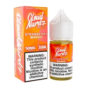 Cloud Nurdz Salts Strawberry Mango Synthetic Nicotine 30ml E-Juice