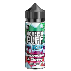Moreish Puff Iced Watermelon & Cherry Candy Drops 100ml Shortfill