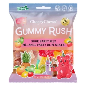 Cheery Chews Gummy Rush Sour Party Mix 90g