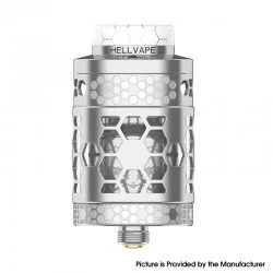 [Ships from Bonded Warehouse] Authentic Hellvape Dead Rabbit 4 RTA Pro Tank Atomizer - Silver, 5.5ml, 26mm Diameter