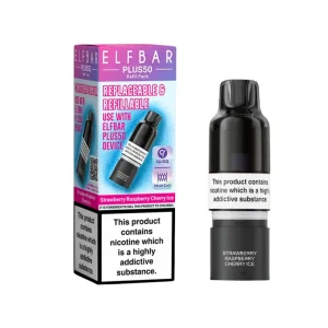 Elf Bar Plus Strawberry Raspberry Cherry Ice Refill Pod