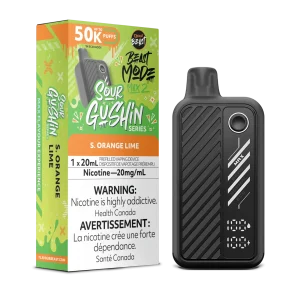 Sour Gushin S. Orange Lime Beast Mode Max 2 – Disposable Vape