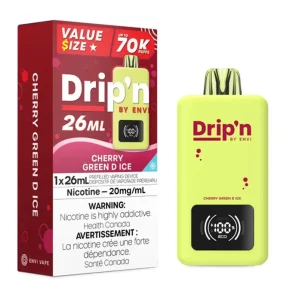 Cherry Green D Ice Drip’n by Envi 26mL – Disposable Vape