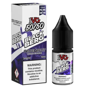IVG Menthol: Blackberg 50:50 E-Liquid - 10ml ( Dated 31.03.21 )