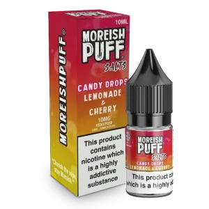 Moreish Puff Candy Drops Lemonade & Cherry 10ml Nic Salt