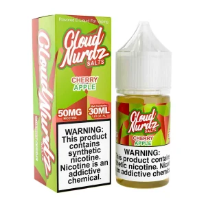 Cloud Nurdz Salts Cherry Apple Synthetic Nicotine 30ml E-Juice
