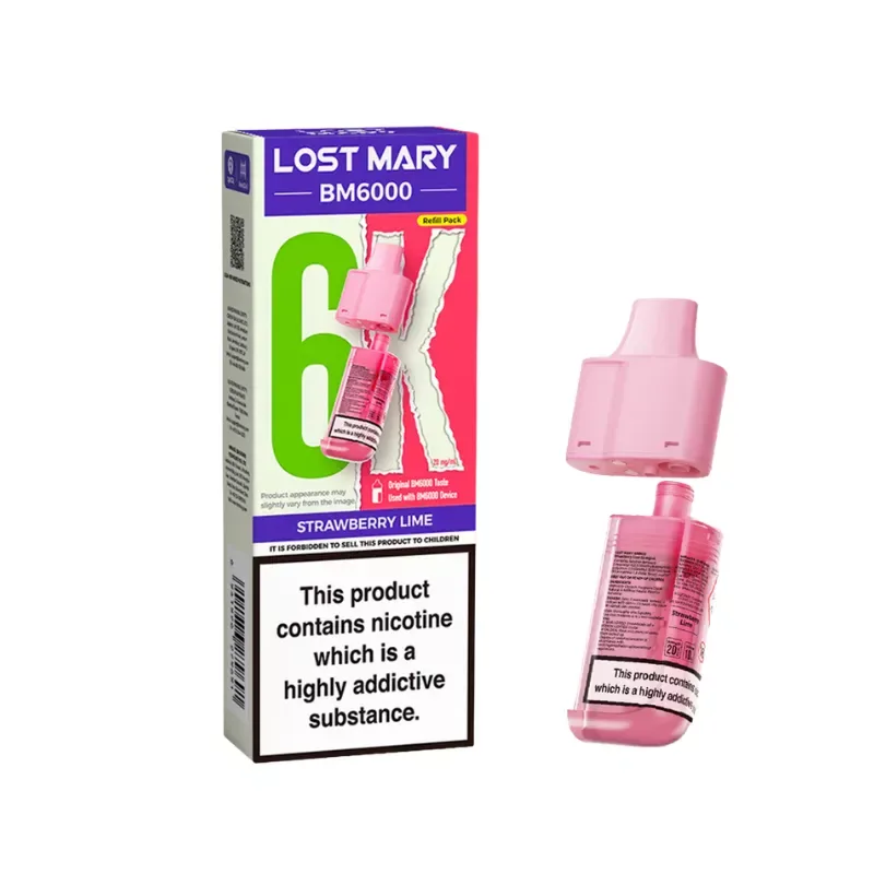 Lost Mary BM6000 Strawberry Lime Refill Pod