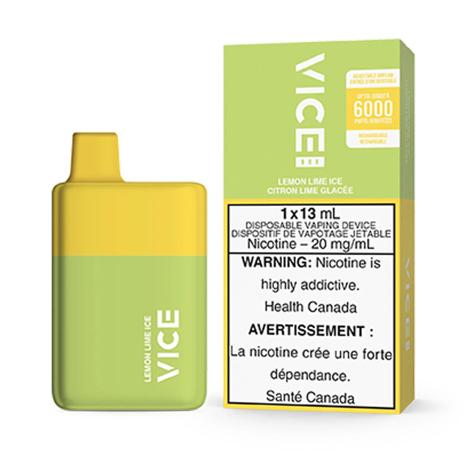 Lemon Lime Ice Vice Box – Disposable Vape