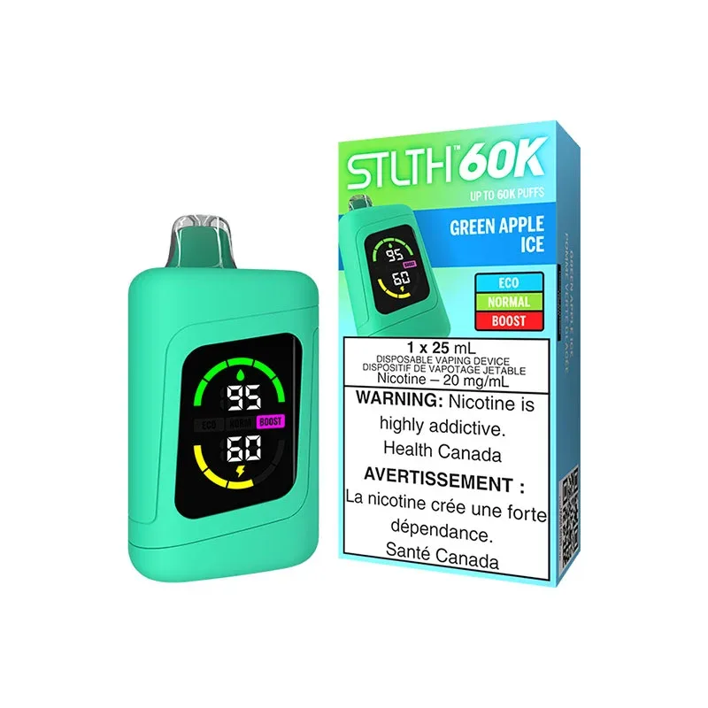 Green Apple Ice STLTH 60K – Disposable Vape