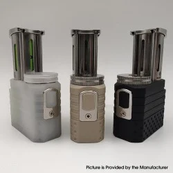 Jue SBS Side by Side Box Mod - White, 1 x 18350 / 18650