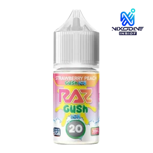 Strawberry Peach Gush Nixodine 30ml RAZ X POD JUICE