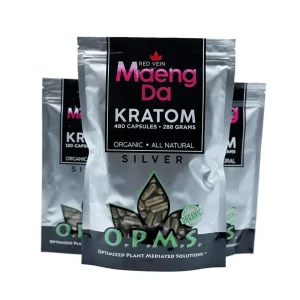 OPMS Silver Red Vein Maeng Da Capsules