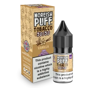 Moreish Puff Tobacco 50/50: Vanilla Tobacco 10ml E-Liquid
