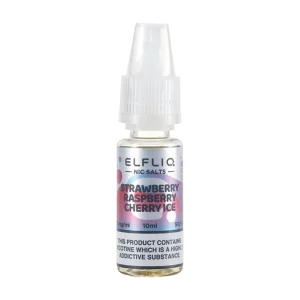 Strawberry Raspberry Cherry lce Elfliq Nic Salt by Elfbar - 10ml