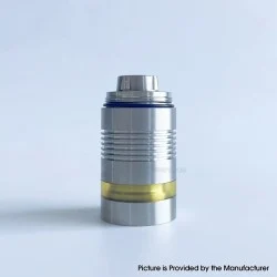 Rekavape BY KA V10 Standard Combo Radiator Style Replacement Tank Tube - Silver + Brown, 316SS + PEI, 3.5ml