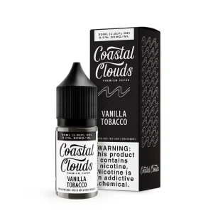 Coastal Clouds Vanilla Tobacco Nic Salt Vape Juice 30ml