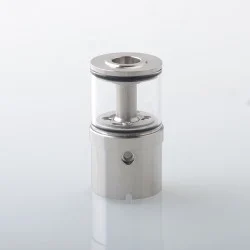 YFTK All in One Tank Cap 4.0ml for Flash e-Vapor V4.5S+ / V4.5 Style RTA - Silver, Upgrade Version
