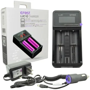 Efest LUC V2 Dual Slot 18650 Battery Car Charger