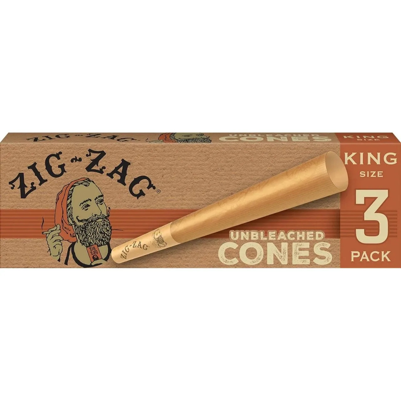 Zig Zag Cones King Size (Pack of 1)-3COUNT