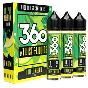 Triple Melon by 360 Twist E-Liquids 180ml (3x60ml) - Ejuice Store